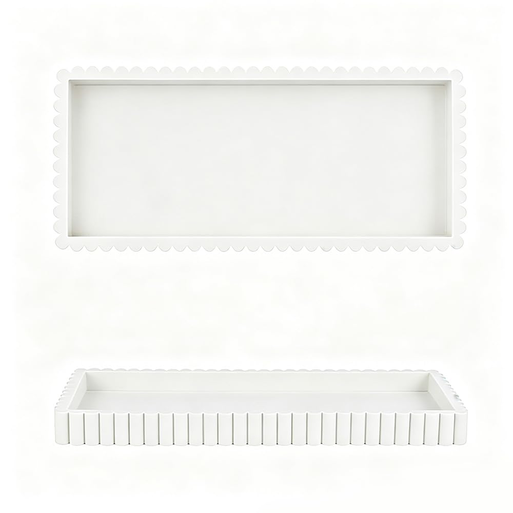Nevado Silicone Rectangle Vanity Tray Small Decorative Tray (Beige)