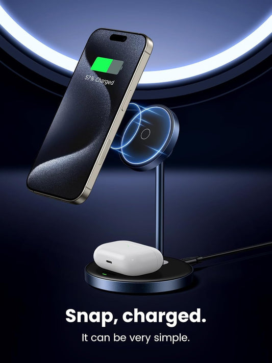 UGREEN MagFlow 2-in-1 MagSafe Compatible Wireless Charging Stand