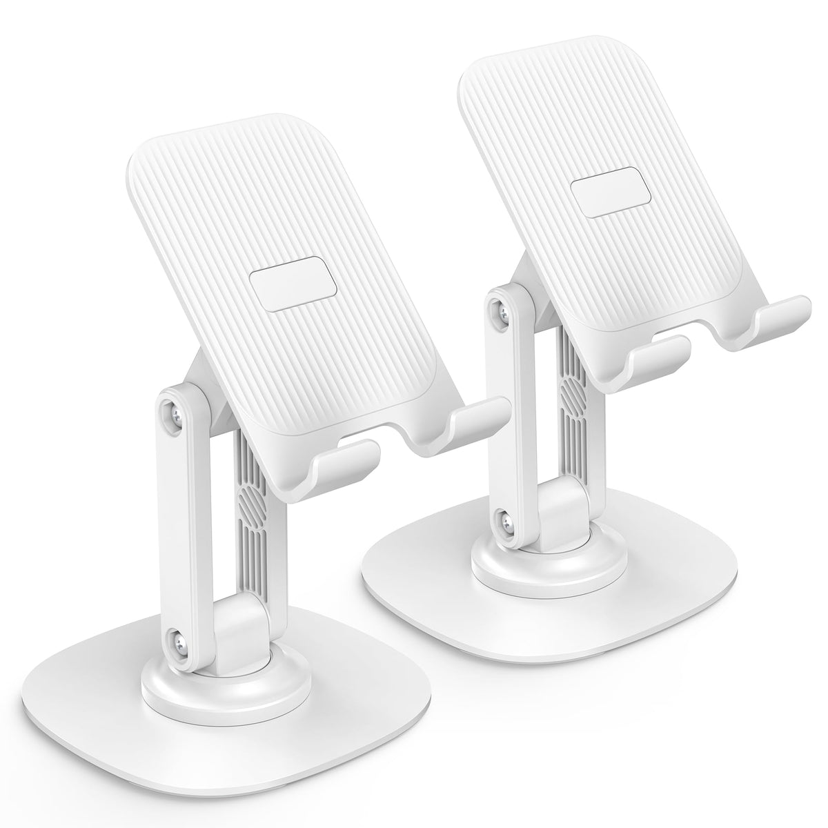 OMOTON Cell Phone Stand for Desk, 2 Pack Adjustable Foldable Phone Holder