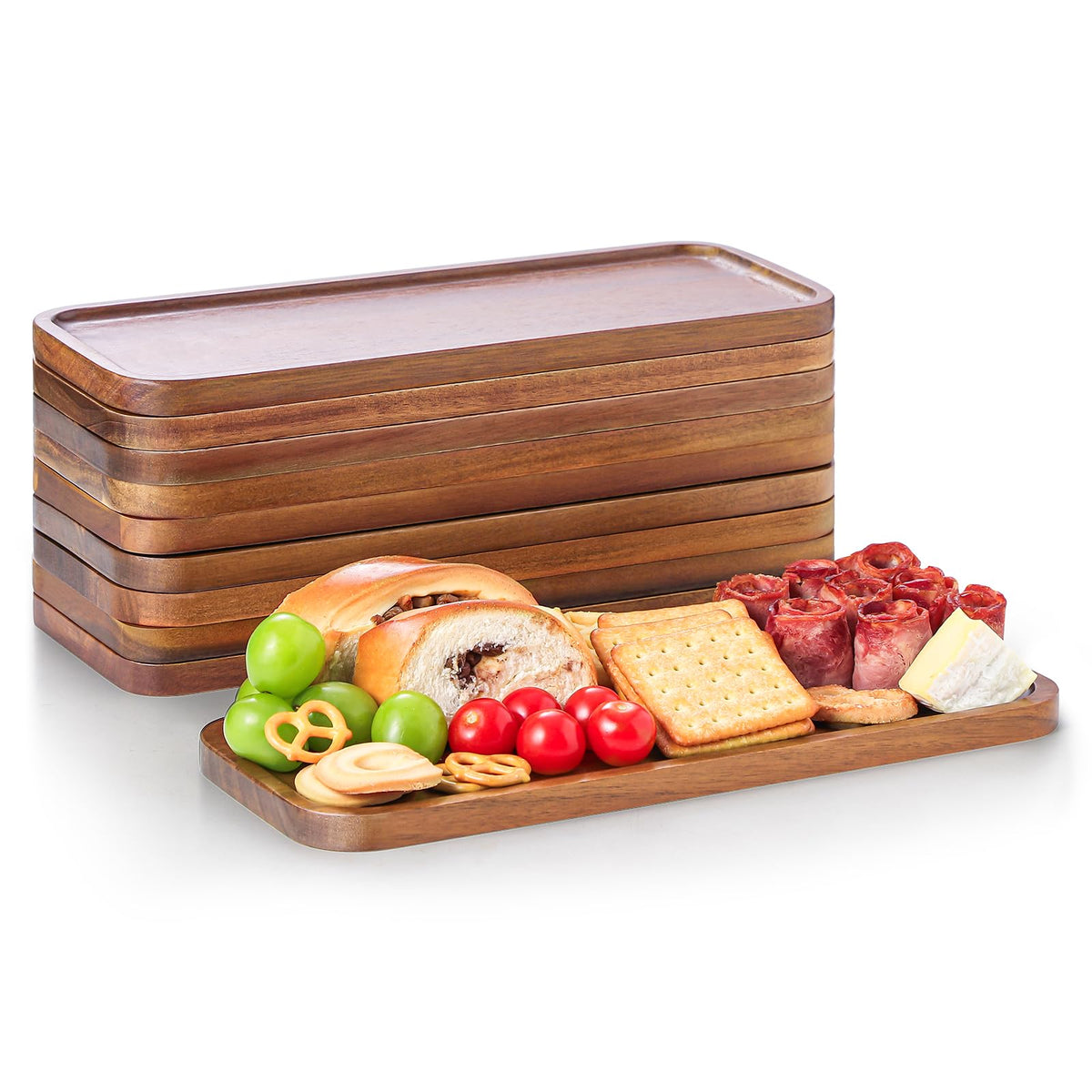 Small Wooden Tray and Platter, Mini Charcuterie Boards, 10"x5.5"