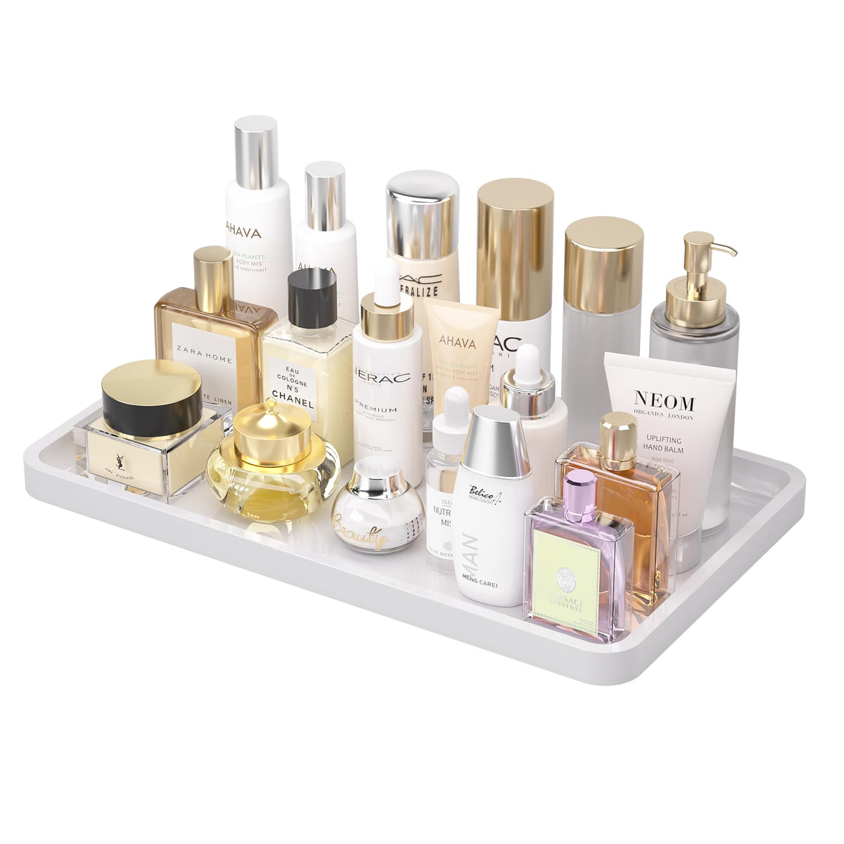 Weenson Small Bathroom Vanity Tray for Countertop Makeup Perfume Jewelry Decor Candle Keys, Small Black Kitchen Tray for Soap Dispenser Spice Bamboo Toilet Tray 7.9" L x 4" W x 0.79" H