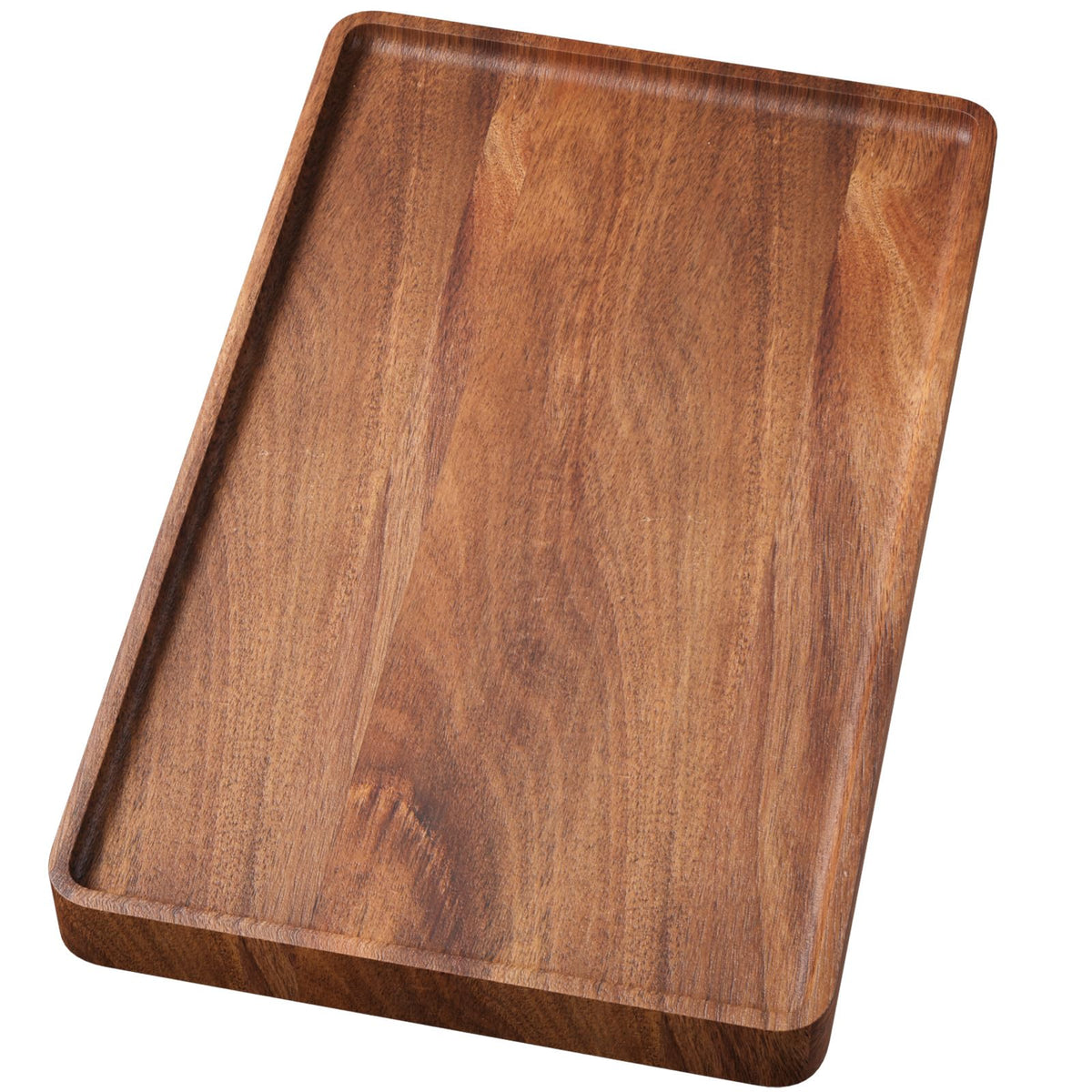 VERTORGAN Acacia Wood Serving Tray,9.8x5.9 Inch Trays,Home Decor