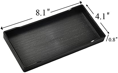 Small Black Mini Tray (8 inch x 4 inch)