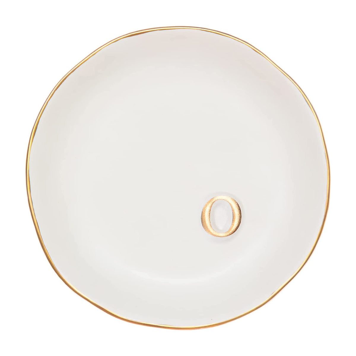 COLLECTIVE HOME Ceramic Jewelry Tray, Trinket Dish, Gifts for Women (M)