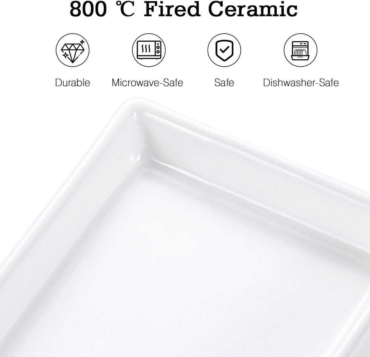 Luxspire Bathroom Vanity Tray Ceramic Perfume and Jewelry Dish, Mini, White