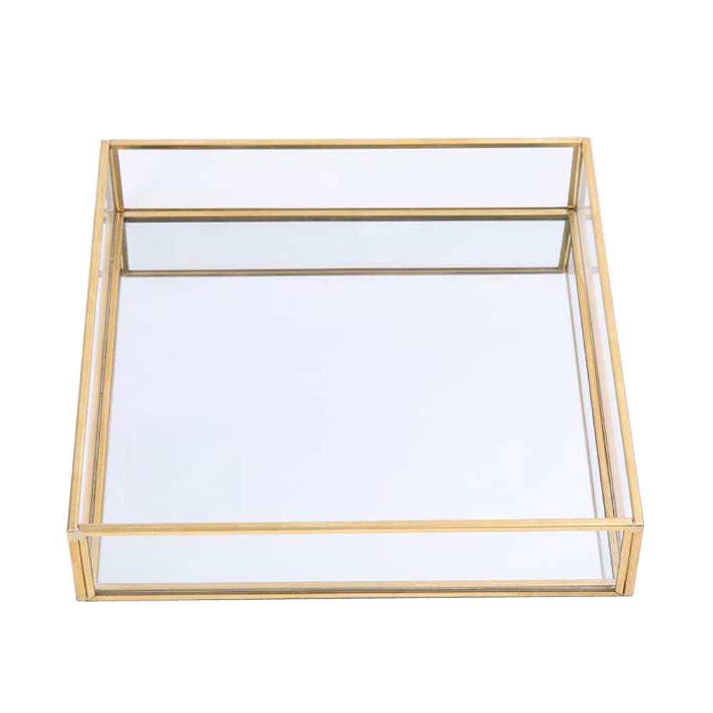 Sooyee Acrylic Serving Tray with Handles,Green Valley