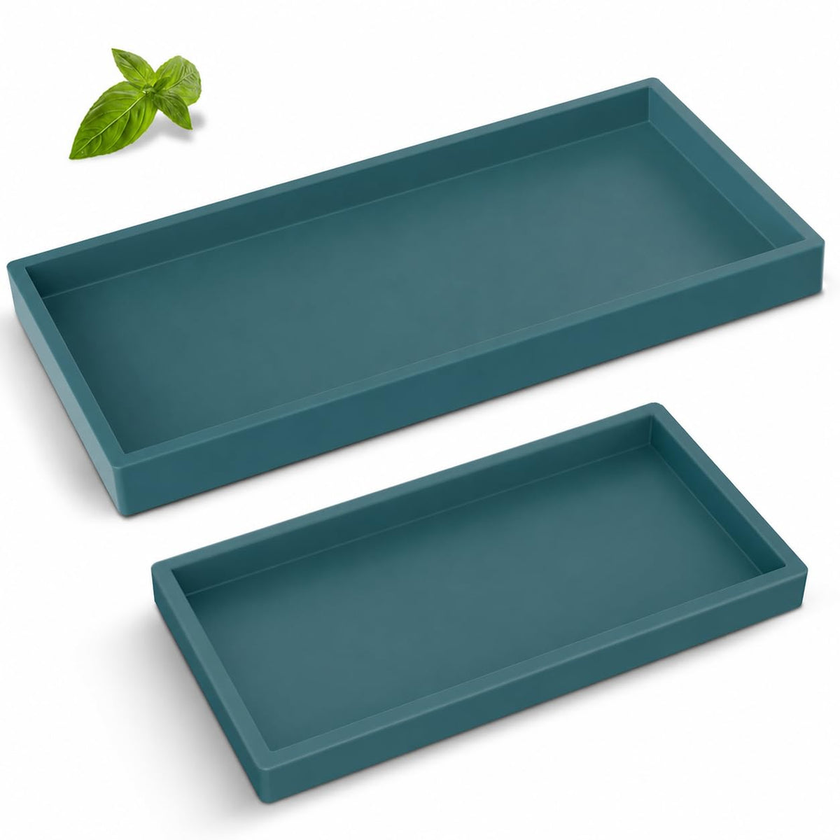 Silicone Bathroom Tray,Shatterproof Silicone Tray for Bathroom Counter
