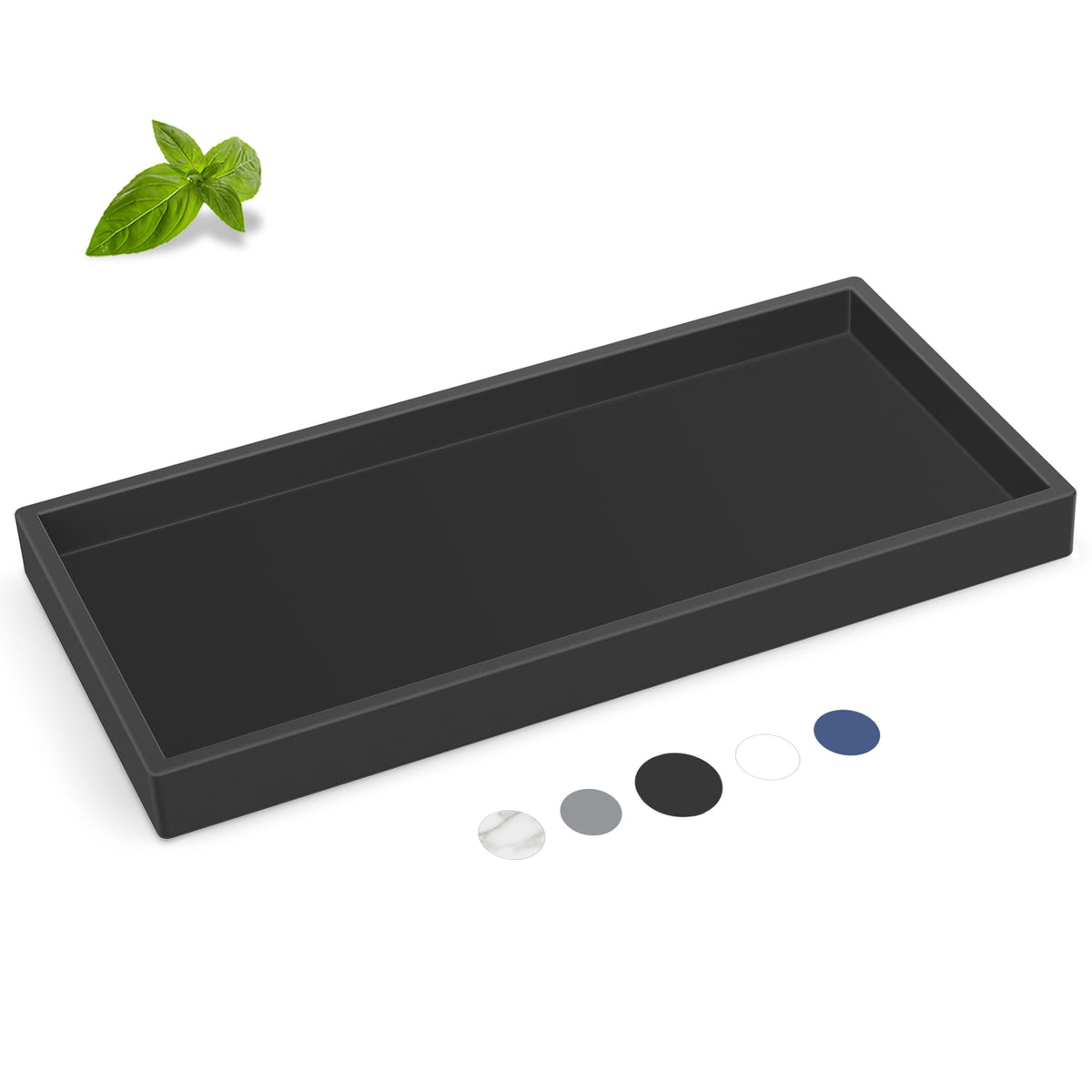 Silicone Bathroom Tray,Shatterproof Silicone Tray for Bathroom Counter