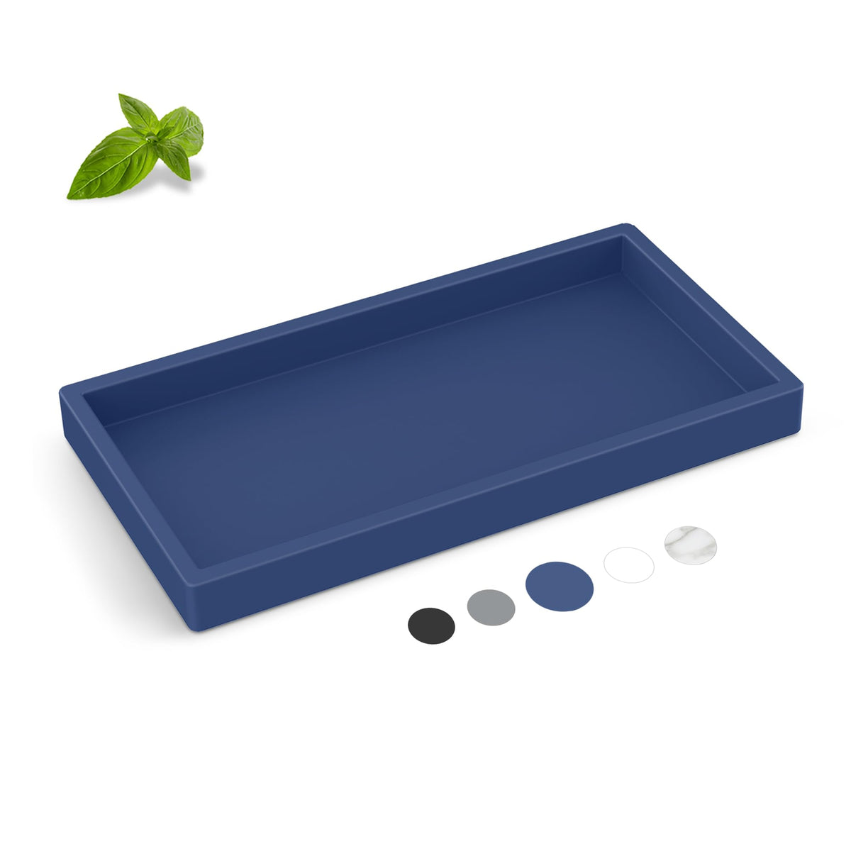 Silicone Bathroom Tray,Shatterproof Silicone Tray for Bathroom Counter