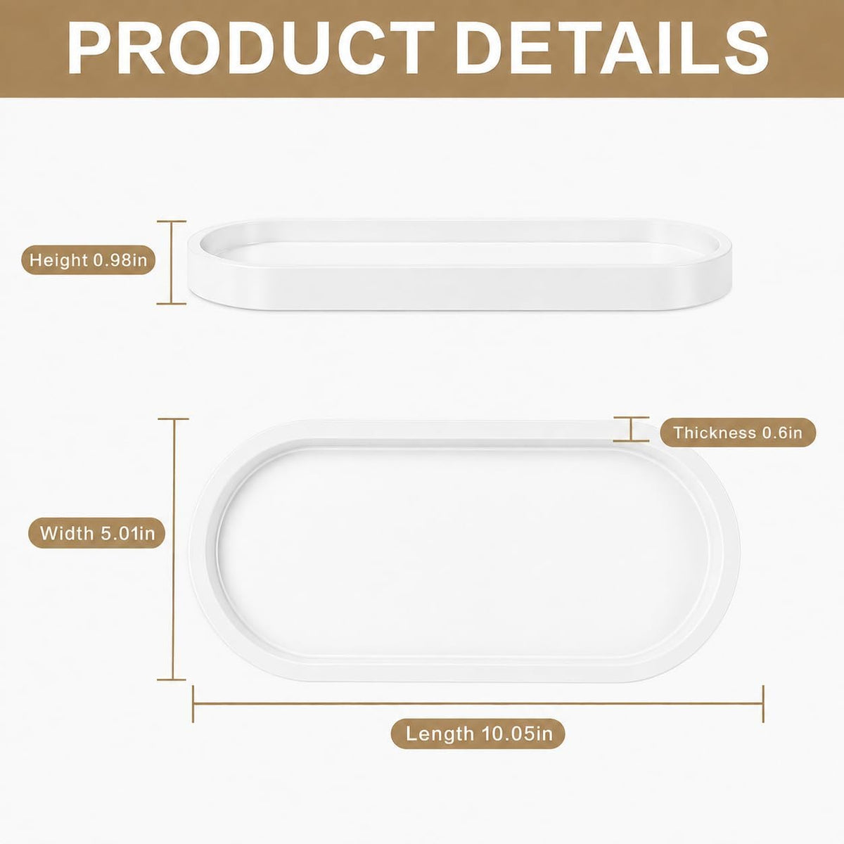 Bathroom Tray,Vanity Tray,Perfume Tray for Makeup,Perfume,Trinket