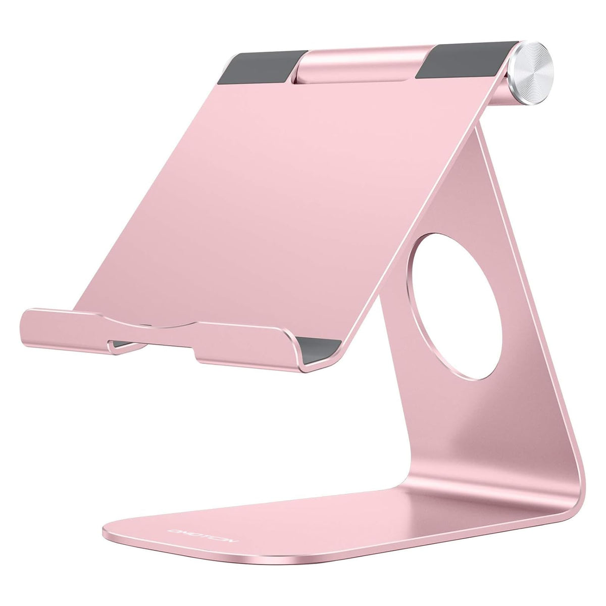 OMOTON T1 Adjustable Tablet Stand for Desk, Aluminum Holder for iPad Gold