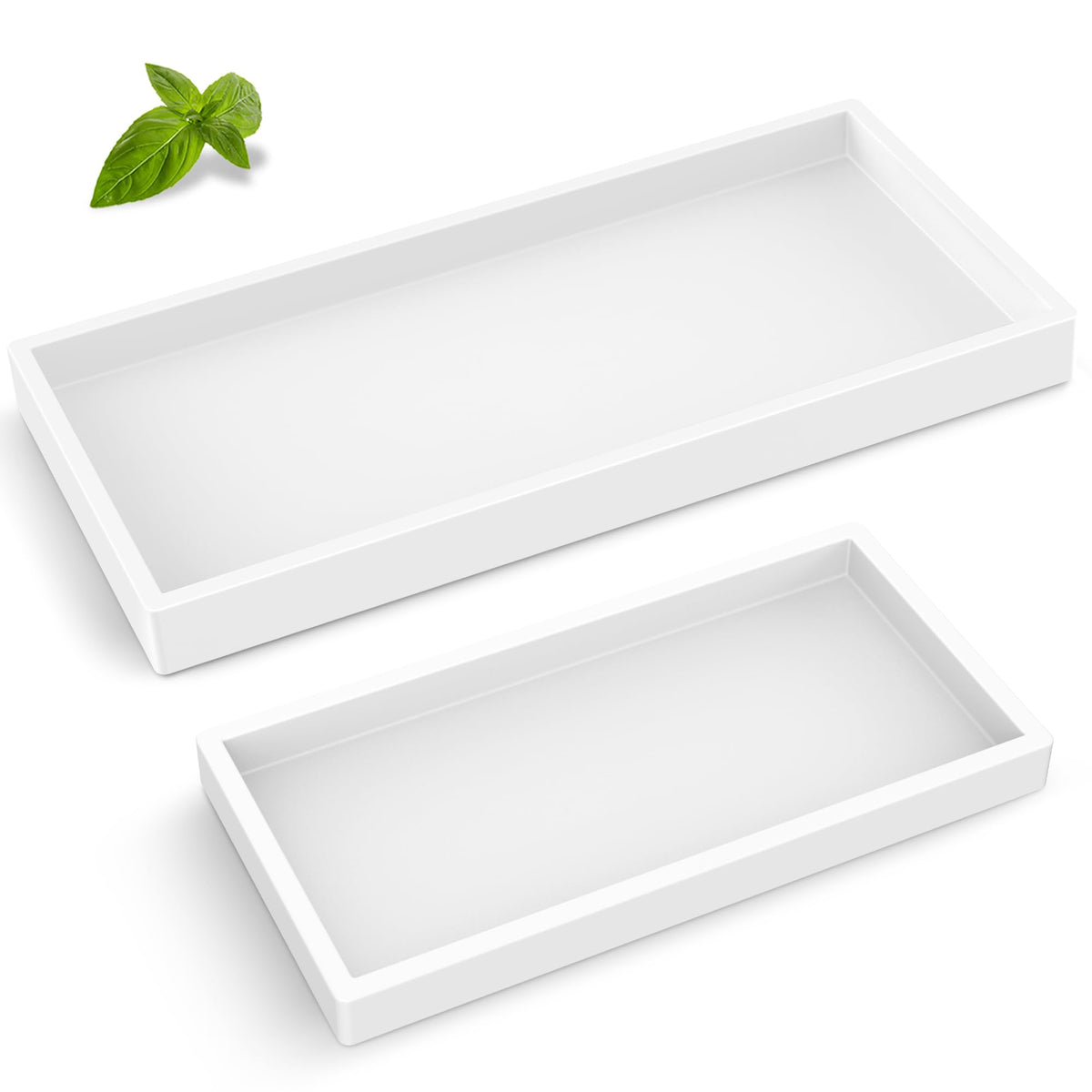 Silicone Bathroom Tray,Shatterproof Silicone Tray for Bathroom Counter
