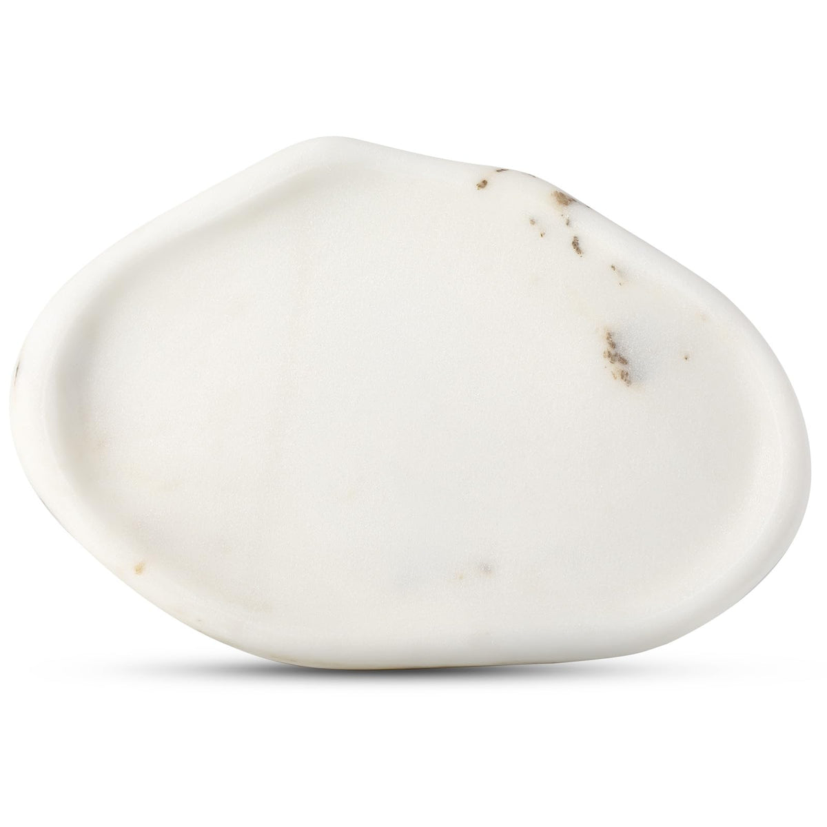 Koville Luxurious Natural Marble Vanity Tray, Cloud Shape Serving Stone Key Tray for Home Decor, 10" x 7" Marble Storage Trays for Bathroom, Stone Plate Holder for Perfume, Candle and Jewelry