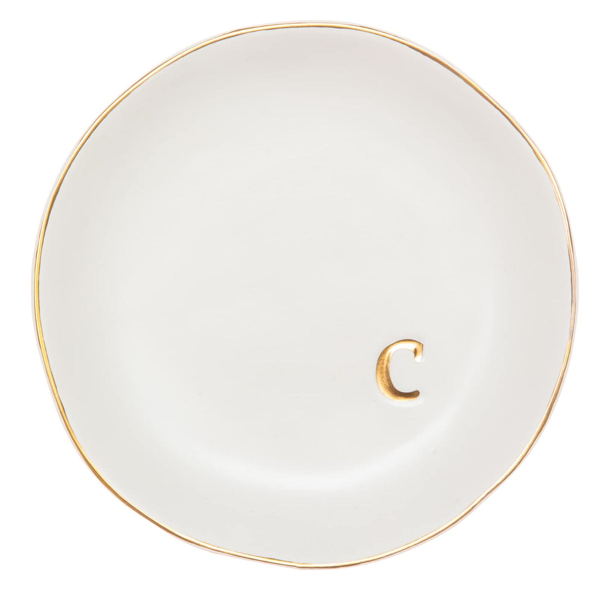 COLLECTIVE HOME Ceramic Jewelry Tray, Trinket Dish, Gifts for Women (M)