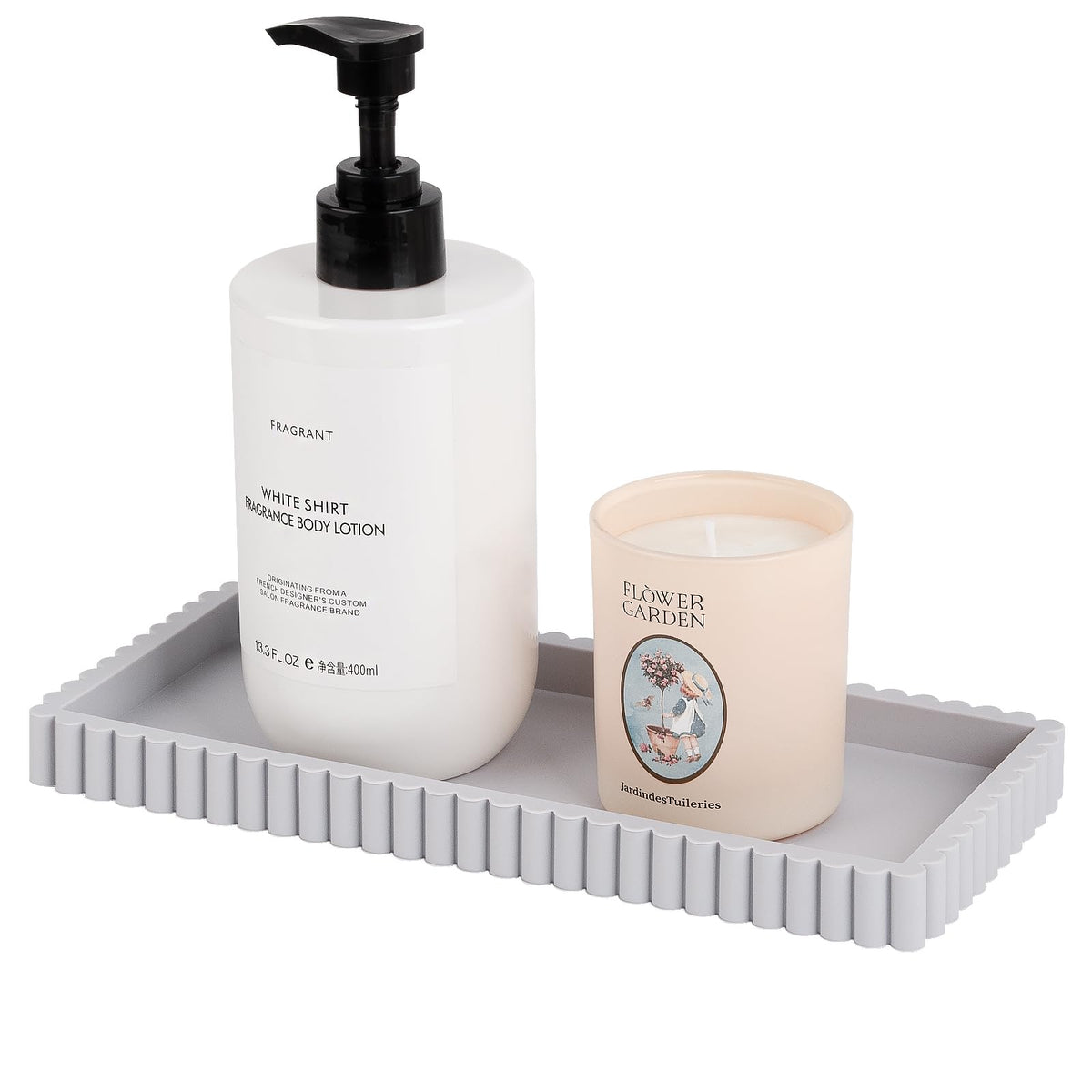 Silicone Bathroom Tray Small Vanity Tray Kitchen Counter Decor, Black