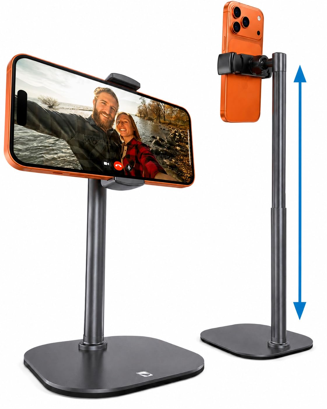 COOPER ChatStand Sturdy Cell Phone Holder, iPhone Stand for Desk, Recording