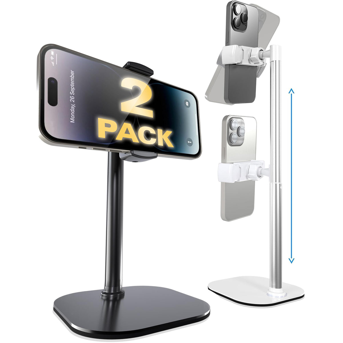 COOPER ChatStand Sturdy Cell Phone Holder, iPhone Stand for Desk, Recording