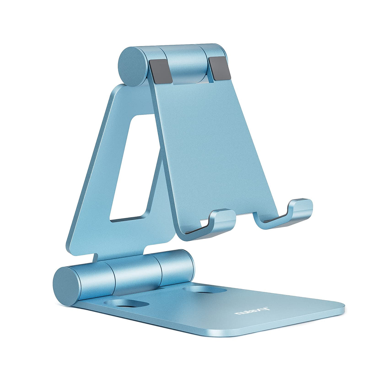 Nulaxy Full Aluminum Dual Folding Cell Phone Stand for Desk, Purple