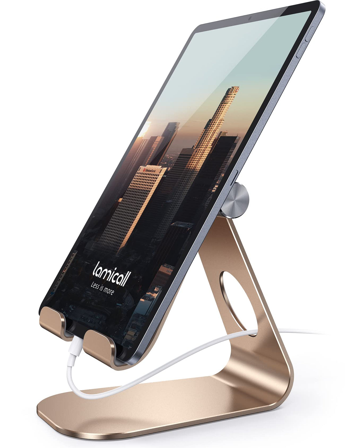Lamicall iPad Stand Adjustable Tablet Holder, Sturdy Aluminum, Multi-Angle