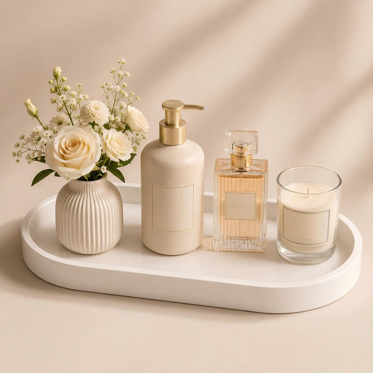 Bathroom Tray,Vanity Tray,Perfume Tray for Makeup,Perfume,Trinket