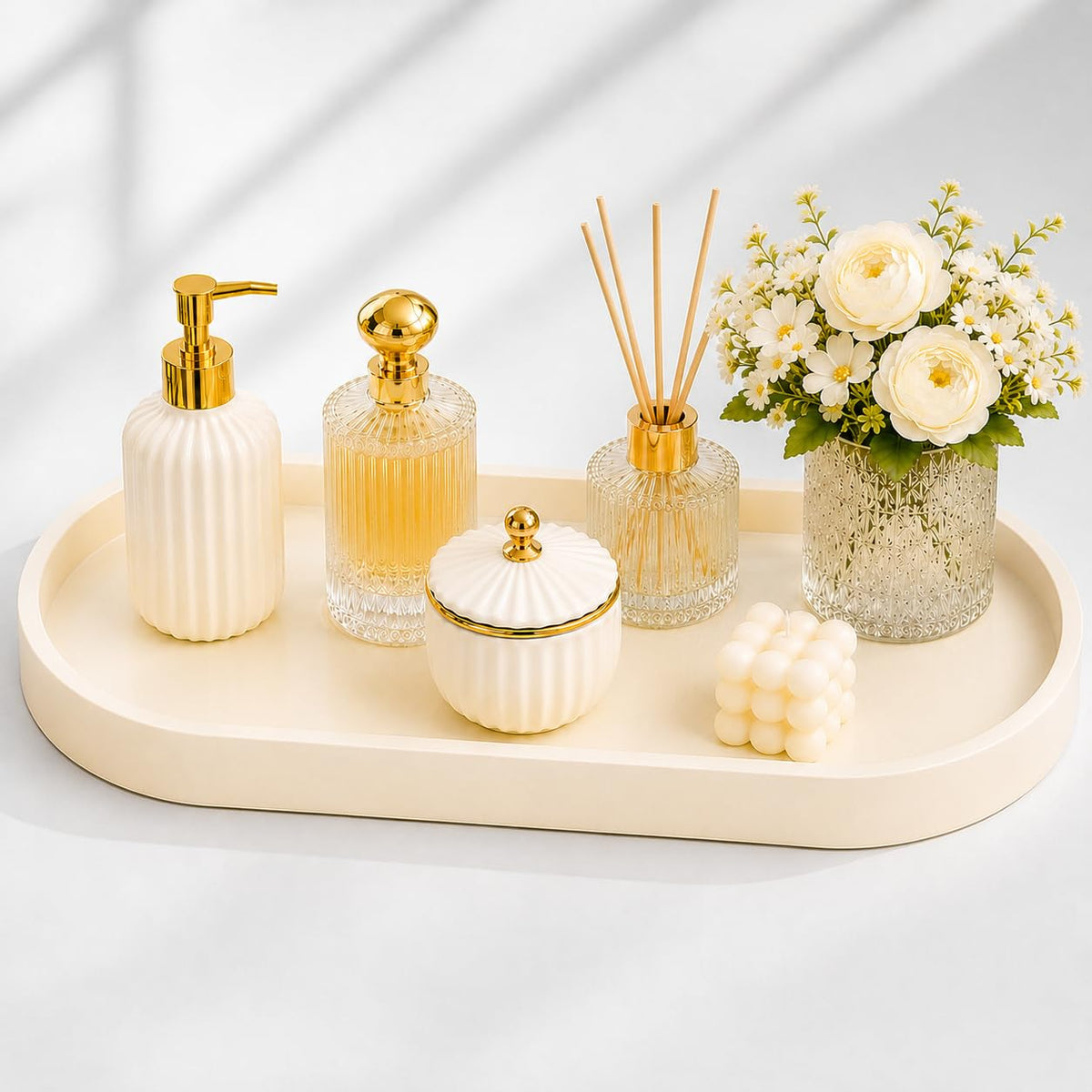 Bathroom Tray,Vanity Tray,Perfume Tray for Makeup,Perfume,Trinket