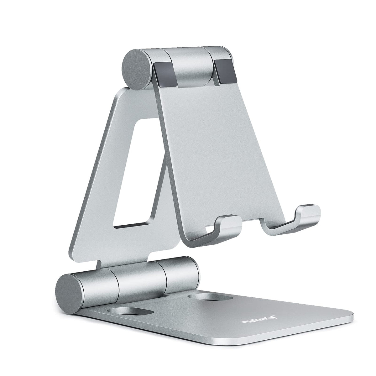 Nulaxy Full Aluminum Dual Folding Cell Phone Stand for Desk, Purple