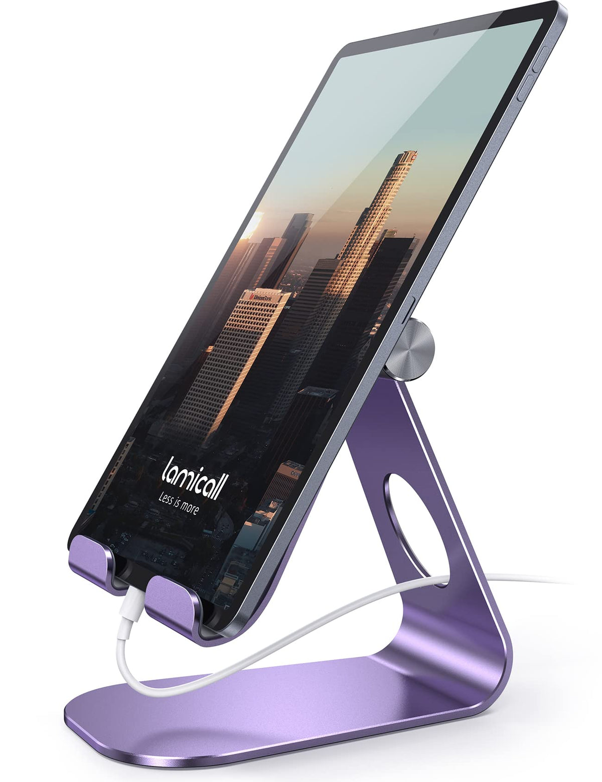 Lamicall iPad Stand Adjustable Tablet Holder, Sturdy Aluminum, Multi-Angle