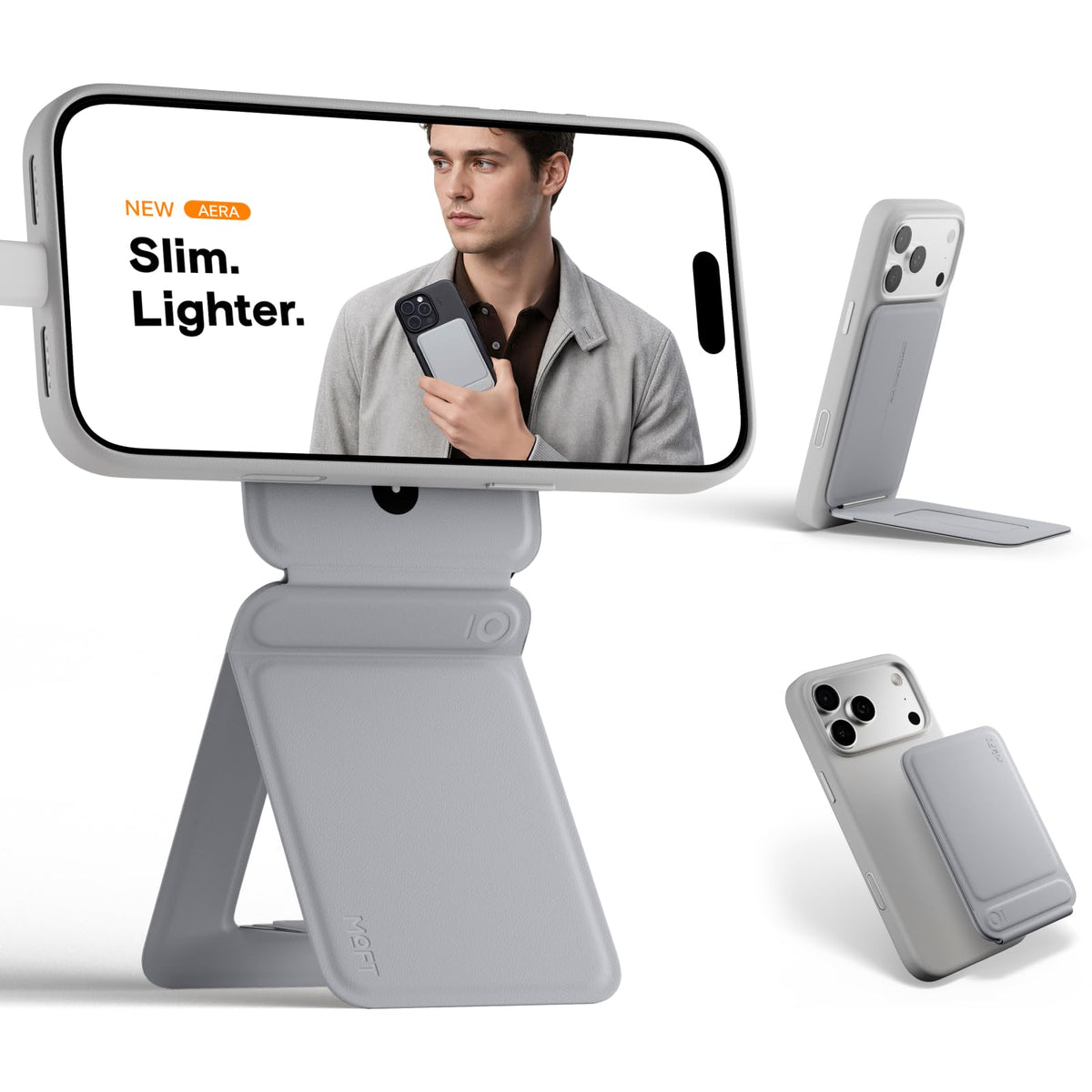 MOFT Phone Tripod Stand, Portable Selfie Stick for iPhone, Mulit-Angle