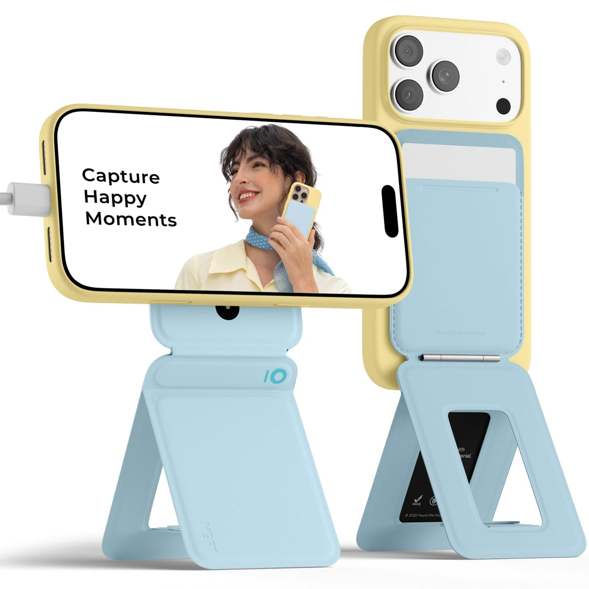 MOFT Phone Tripod Stand, Portable Selfie Stick for iPhone, Mulit-Angle