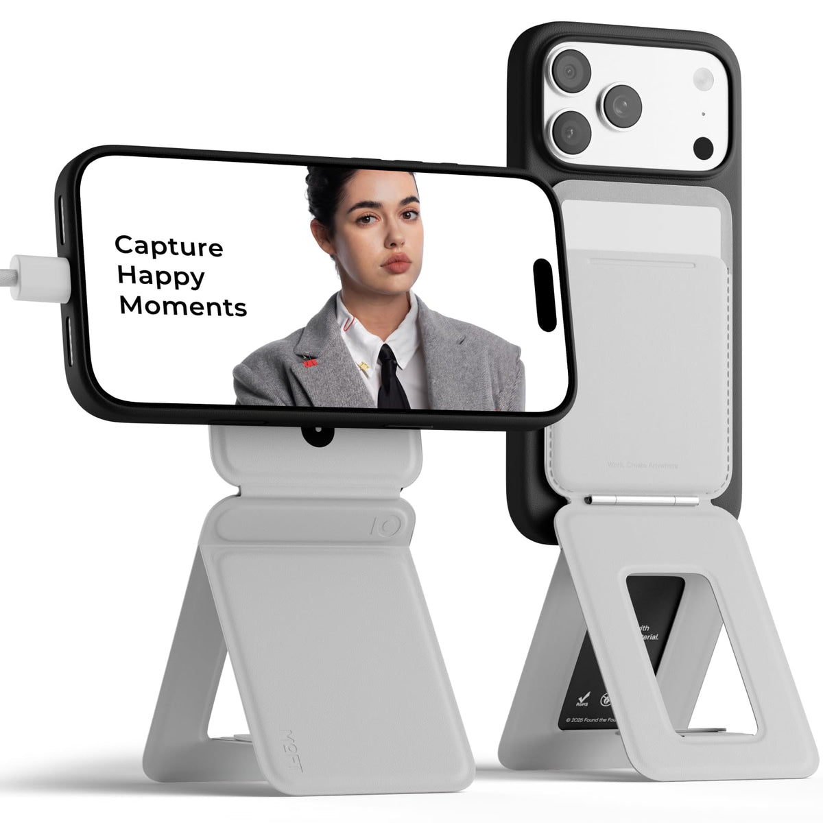 MOFT Phone Tripod Stand, Portable Selfie Stick for iPhone, Mulit-Angle