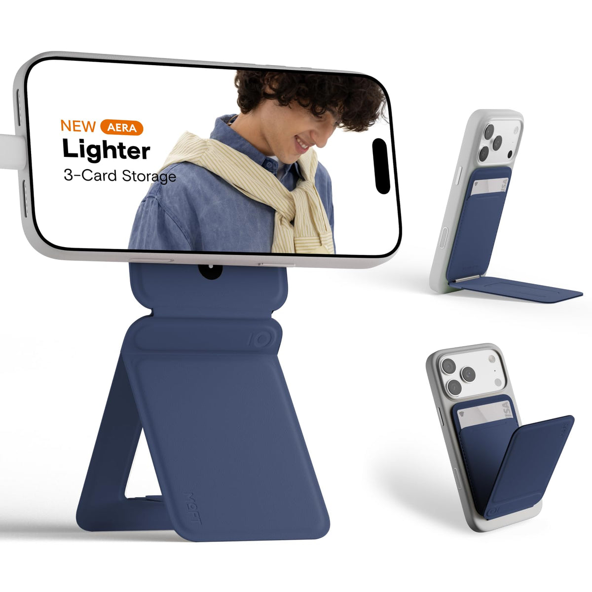 MOFT Phone Tripod Stand, Portable Selfie Stick for iPhone, Mulit-Angle