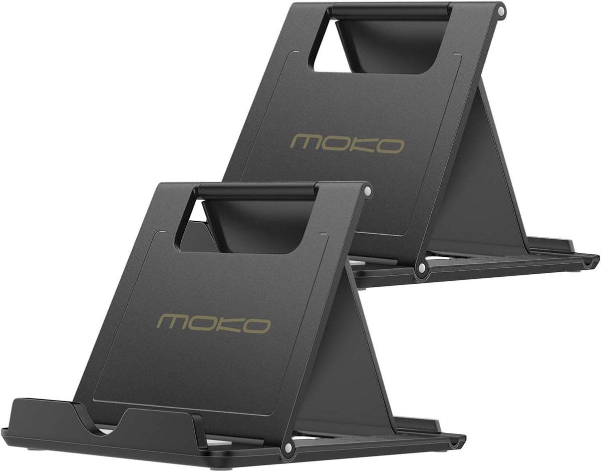Moko 2 Pack Cell Phone Stand for Desk, Tablet Stand for 4"-11" Devices