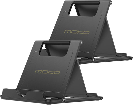 Moko 2 Pack Cell Phone Stand for Desk, Tablet Stand for 4"-11" Devices
