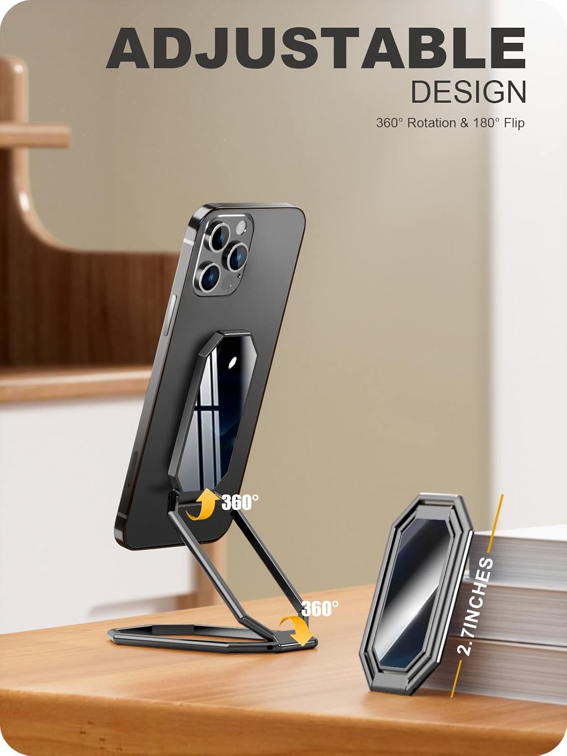 A-LuGei Phone Kickstand Ring Holder, Cell Phone Grips, Phone Stand for Desk