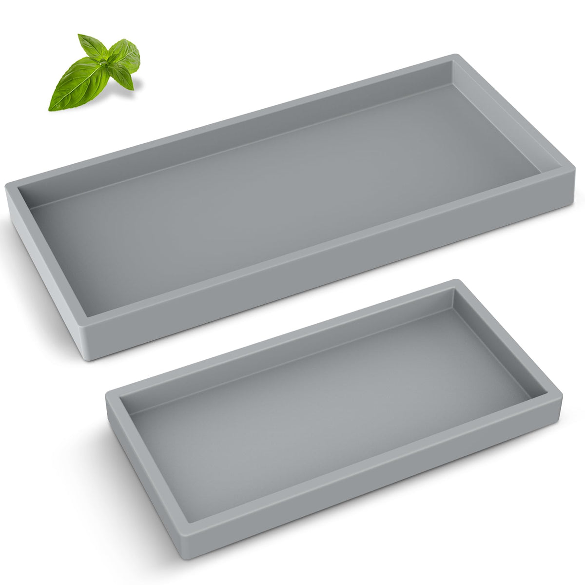 Silicone Bathroom Tray,Shatterproof Silicone Tray for Bathroom Counter
