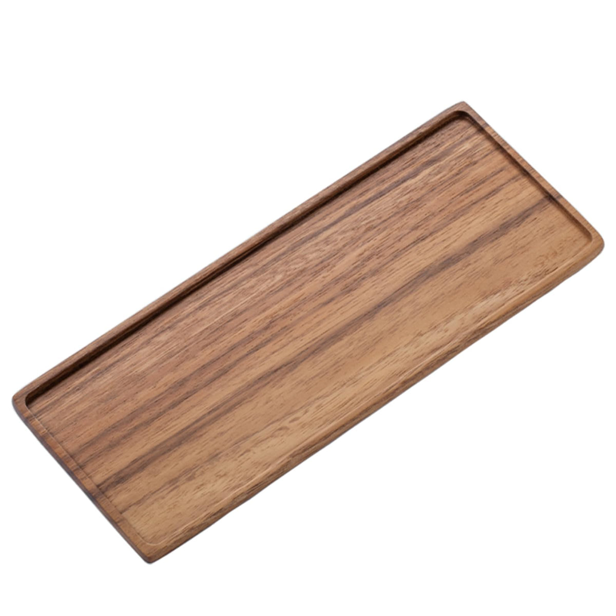 Vandroop Mini Wooden Serving Platter, Small Wood Serving Tray 9.8 x 4.6 in