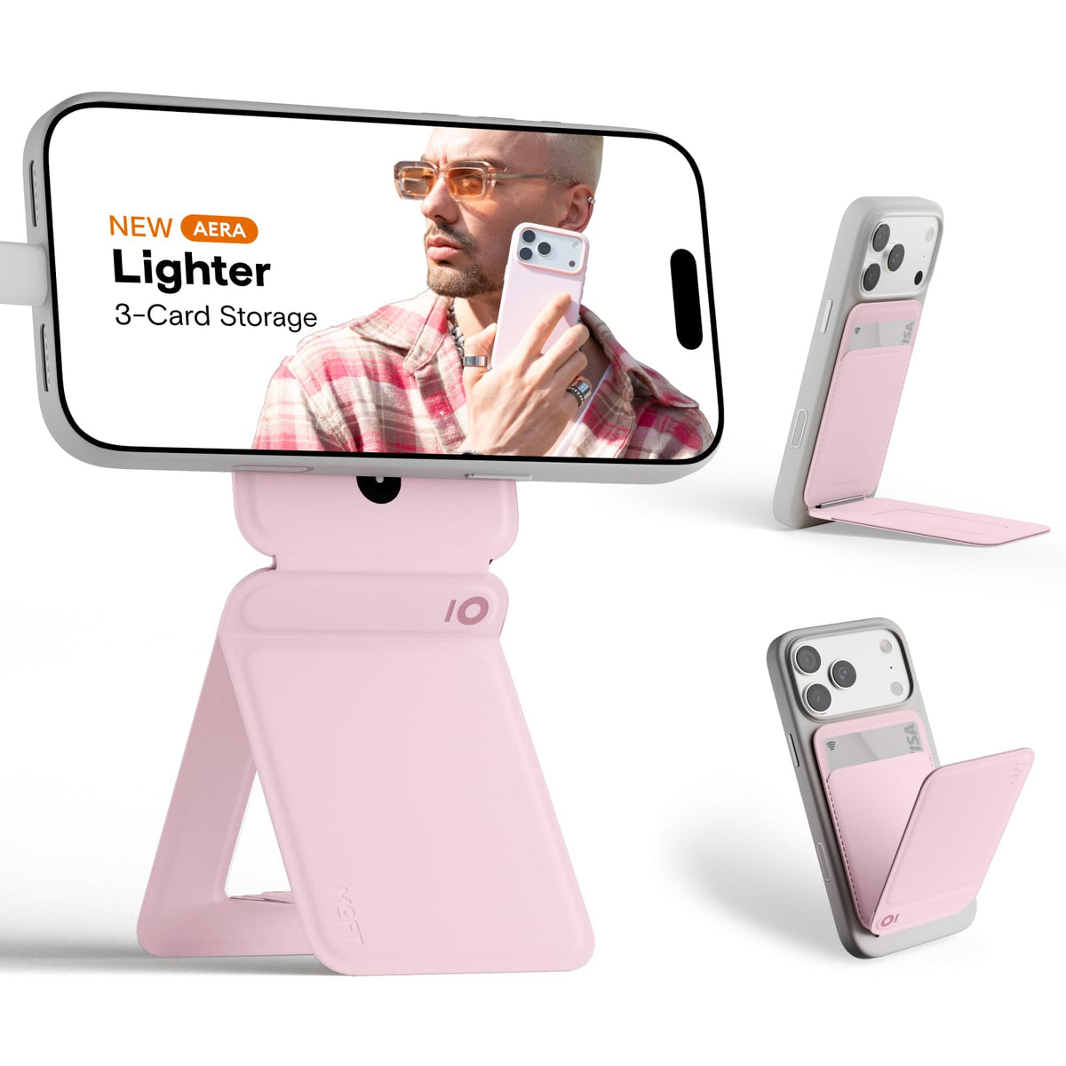MOFT Phone Tripod Stand, Portable Selfie Stick for iPhone, Mulit-Angle