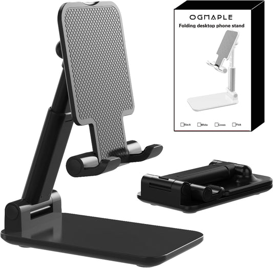 Phone Stand for Desk Cell Phone Holder Stands for iPhones, Black