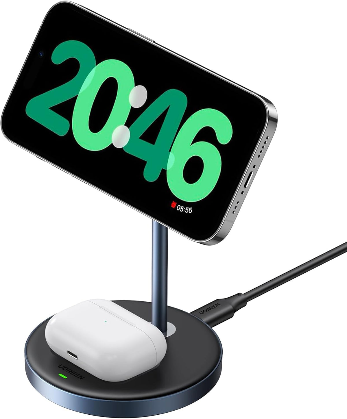 UGREEN MagFlow 2-in-1 MagSafe Compatible Wireless Charging Stand