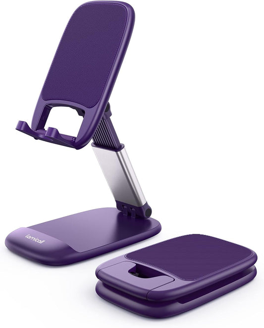 Lamicall Purple Phone Holder for Desk - Dark Purple Cellphone Stand