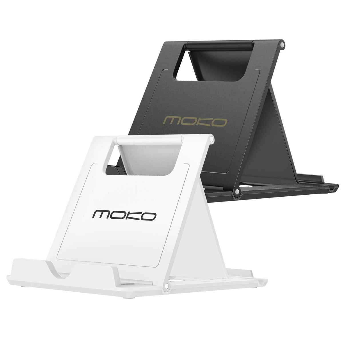 Moko 2 Pack Cell Phone Stand for Desk, Tablet Stand for 4"-11" Devices