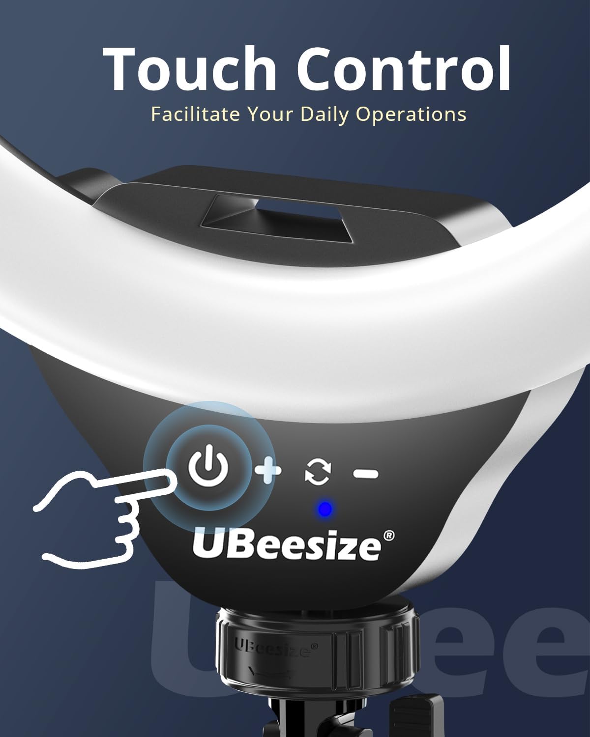 UBeesize 12" LED Ring Light with 62" Tripod Stand, Phone Holder & Remote