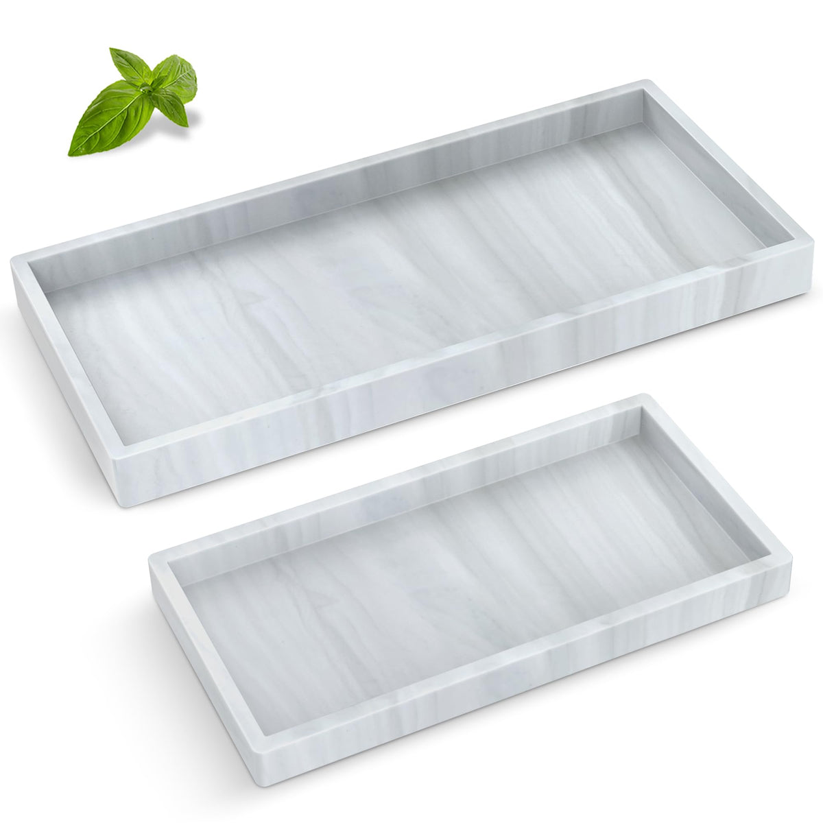 Silicone Bathroom Tray,Shatterproof Silicone Tray for Bathroom Counter
