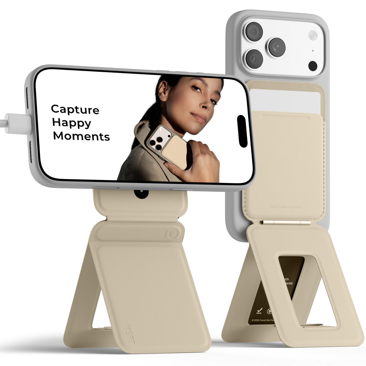 MOFT Phone Tripod Stand, Portable Selfie Stick for iPhone, Mulit-Angle