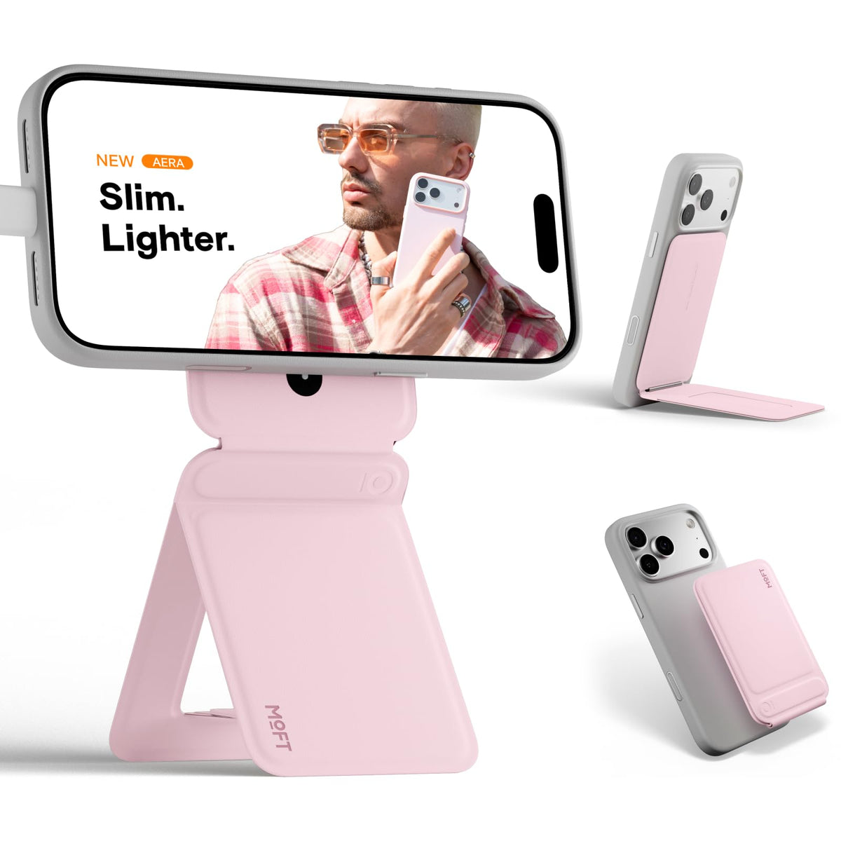 MOFT Phone Tripod Stand, Portable Selfie Stick for iPhone, Mulit-Angle