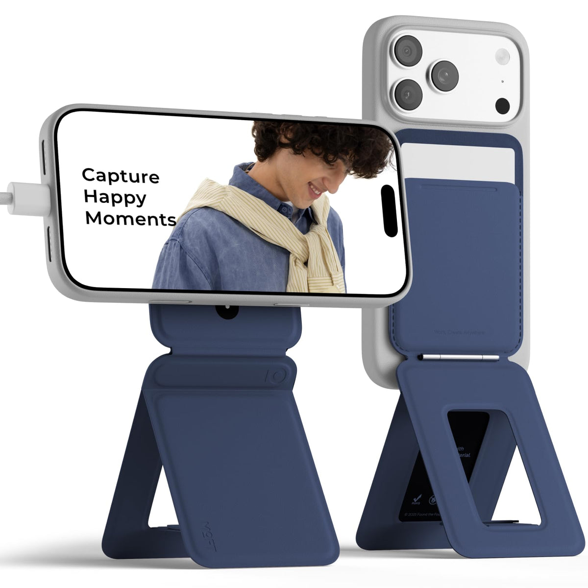 MOFT Phone Tripod Stand, Portable Selfie Stick for iPhone, Mulit-Angle
