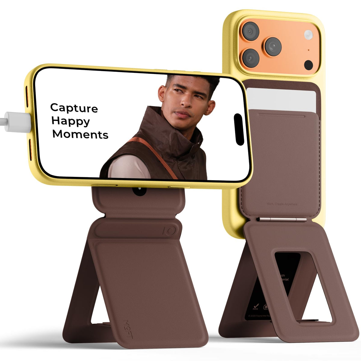 MOFT Phone Tripod Stand, Portable Selfie Stick for iPhone, Mulit-Angle