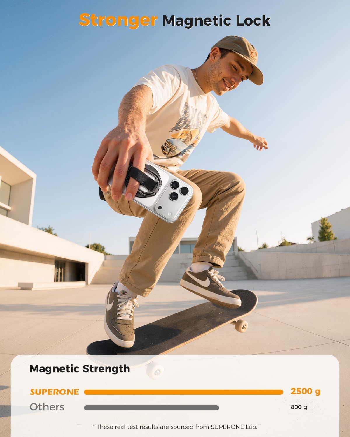SUPERONE for MagSafe Phone Grip Kickstand, Magnetic Phone Ring Holder