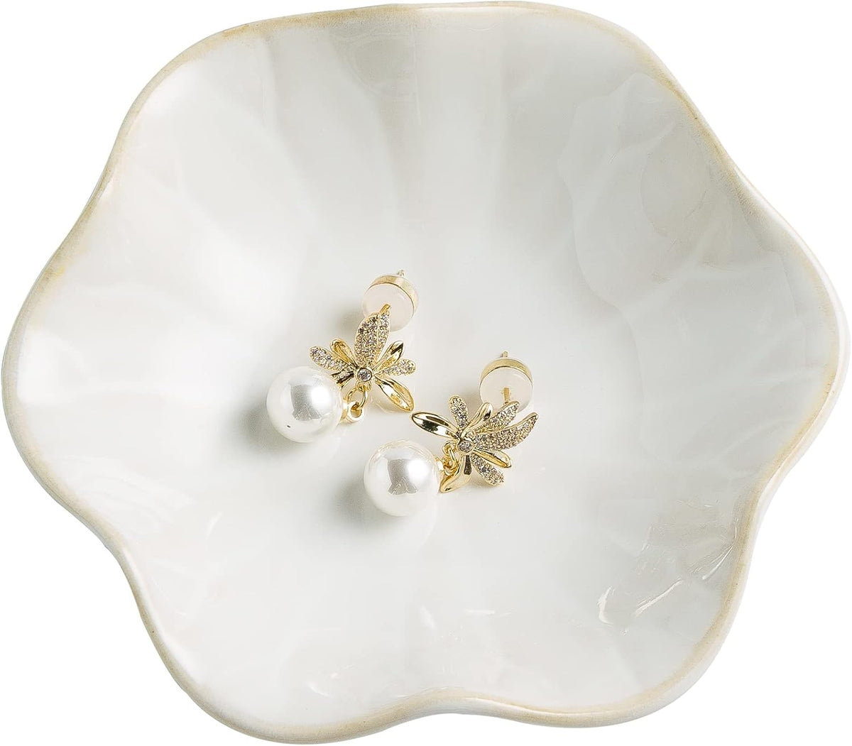 BEUNAIZER Jewelry Dish Tray, Ring Dish, Ceramic Trinket Tray, Key Bowl