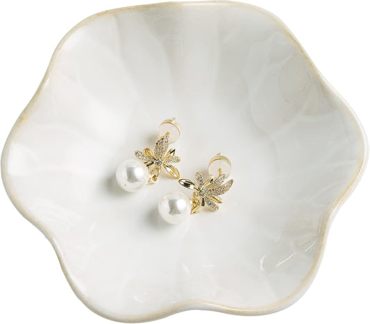 BEUNAIZER Jewelry Dish Tray, Ring Dish, Ceramic Trinket Tray, Key Bowl